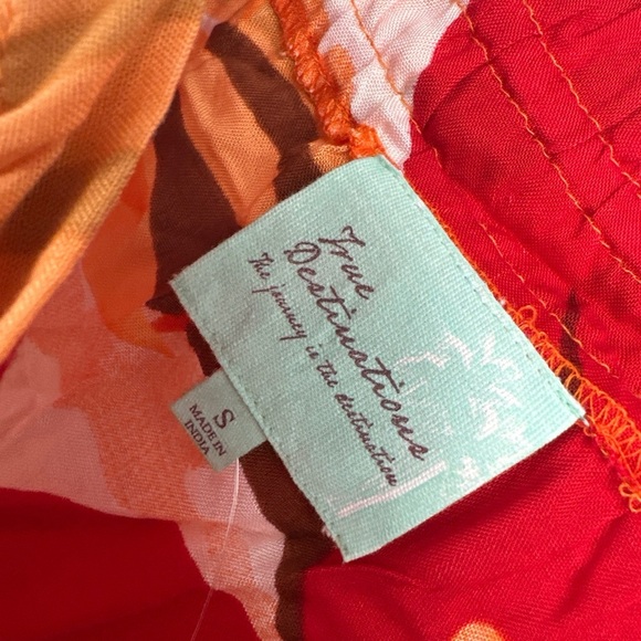 True Destinations Resort Wear Small Cotton Tunic Dress Beach CoverUp NEW - Picture 4 of 5